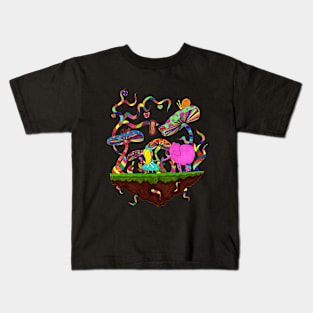 Alice and the Pink Elephant Kids T-Shirt